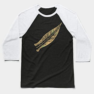 Tobacco Leaf Imprint Baseball T-Shirt